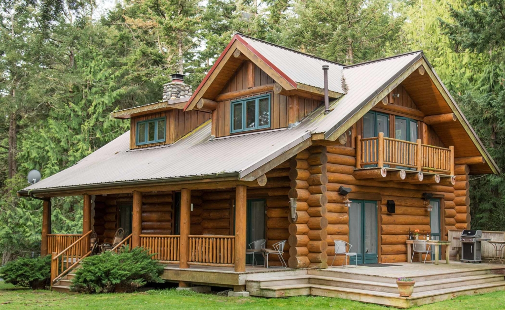 Unique Lopez Island Accommodations | Cedar Ridge Log Cabin